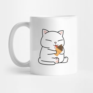 Chubby Cat Chocolate Ice Cream Mug